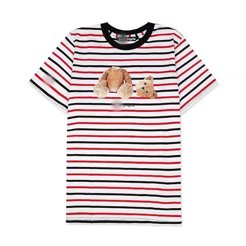 Palm Angels Lightweight Bear graphic T-shirt White Colorful Bear for Trend Styling