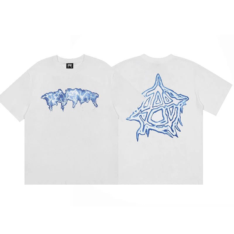 Revenge White Skull Graphic T-Shirt Downtown Style
