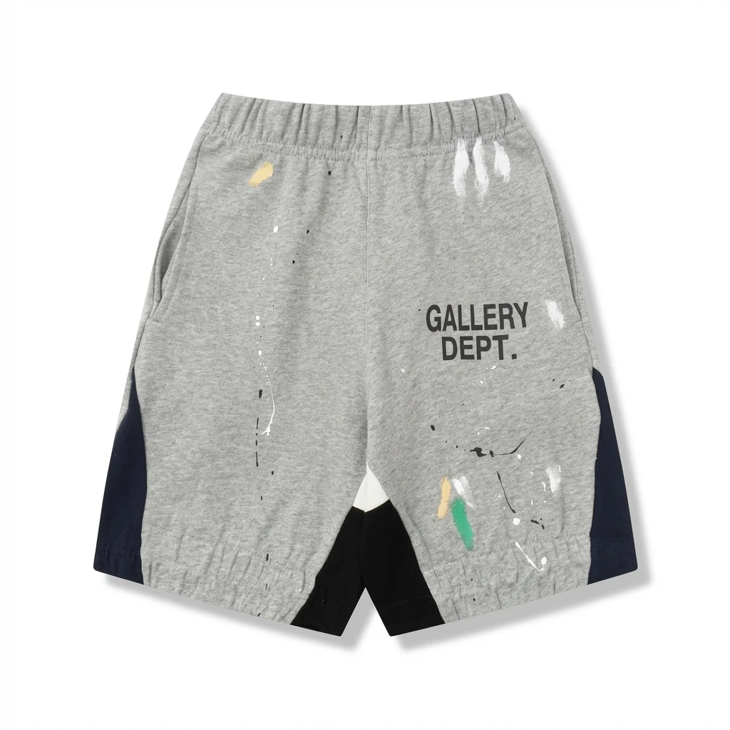 Gallery Dept Graffiti Style Grey Shorts