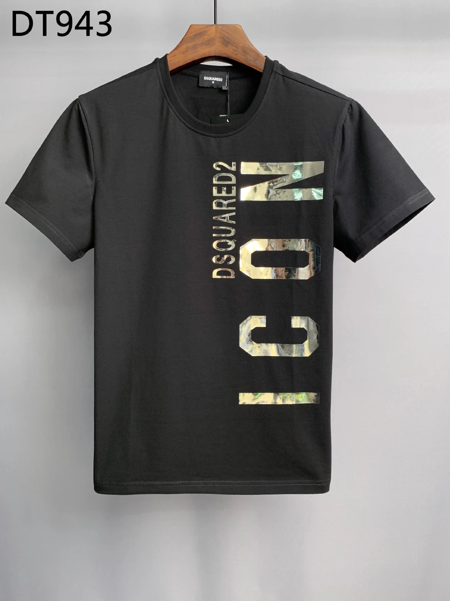 DSQ ICON Streetwear Black Short-sleeve T-shirt