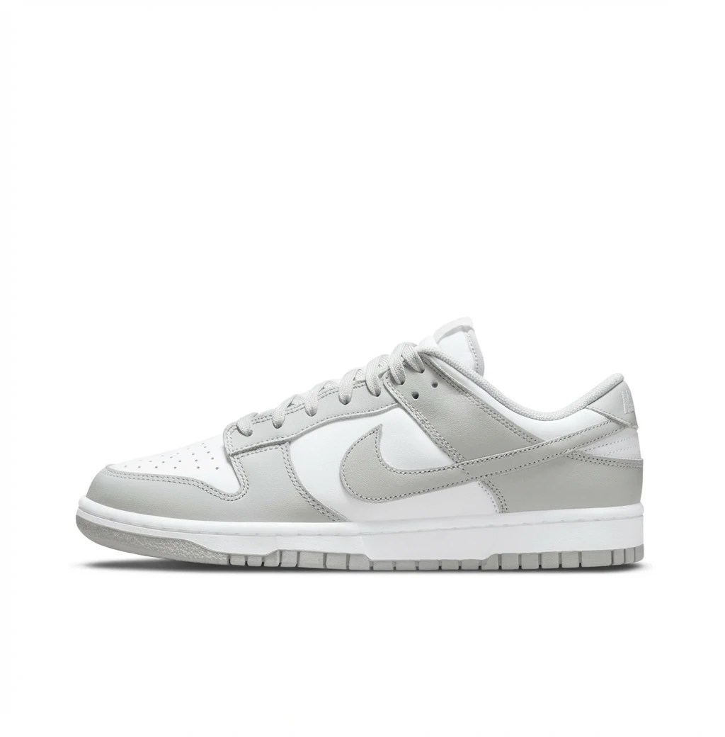 Nike Dunk simple style gray and white shoes