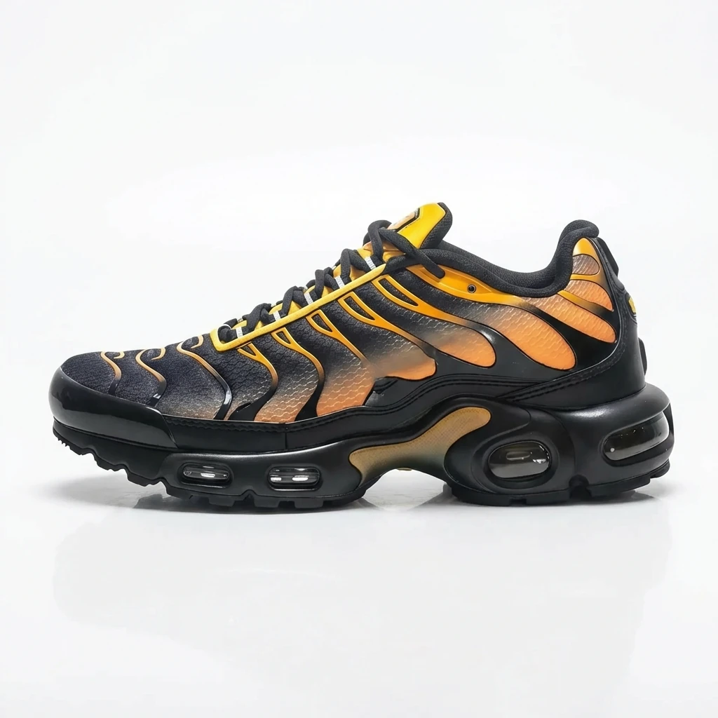 Nike Air Max 95 Black and Orange Trendy Sports Shoes