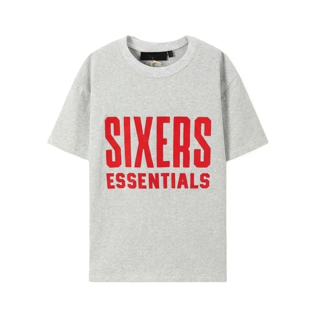 ESSENTIALS Grey Minimalist Style T-shirt