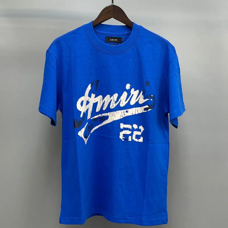 Amiri White Blue Records Graphic T-Shirt Color Pop