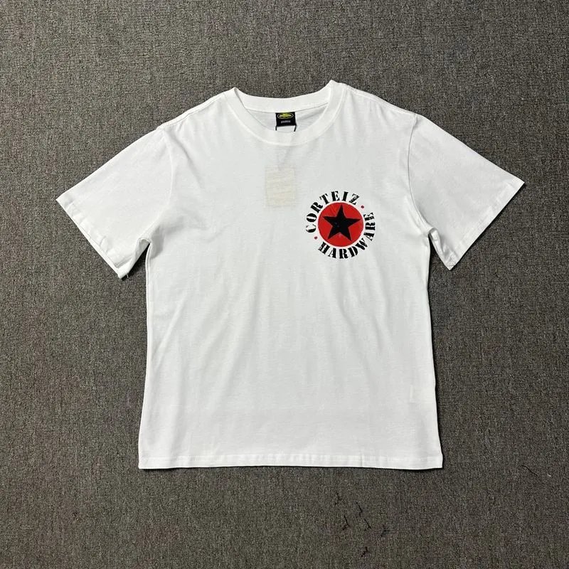 Corteiz Travel Logo T-shirt Black Corteiz with Soft Visual Tone