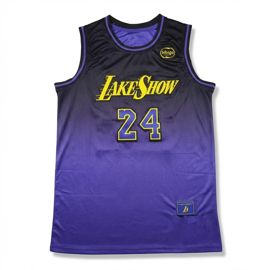 Lakers gradient-style basketball uniforms