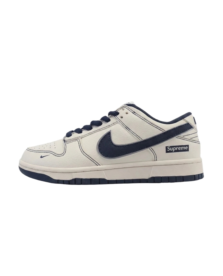 Nike Dunk Low black-and-white minimalist style skate shoes