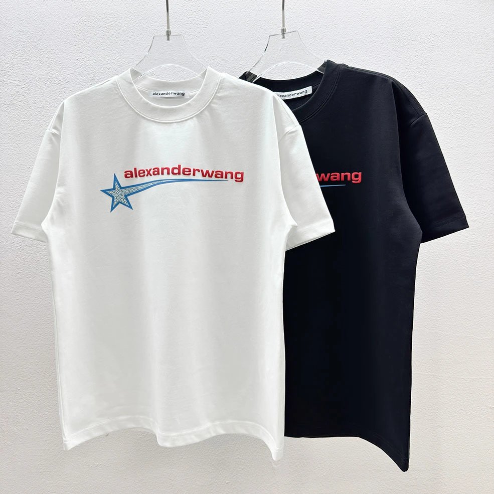 Alexander Wang Meteor Print Street Style White T-Shirt