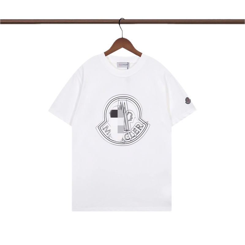 Moncler Logo Collection Trendy Style White T-Shirt
