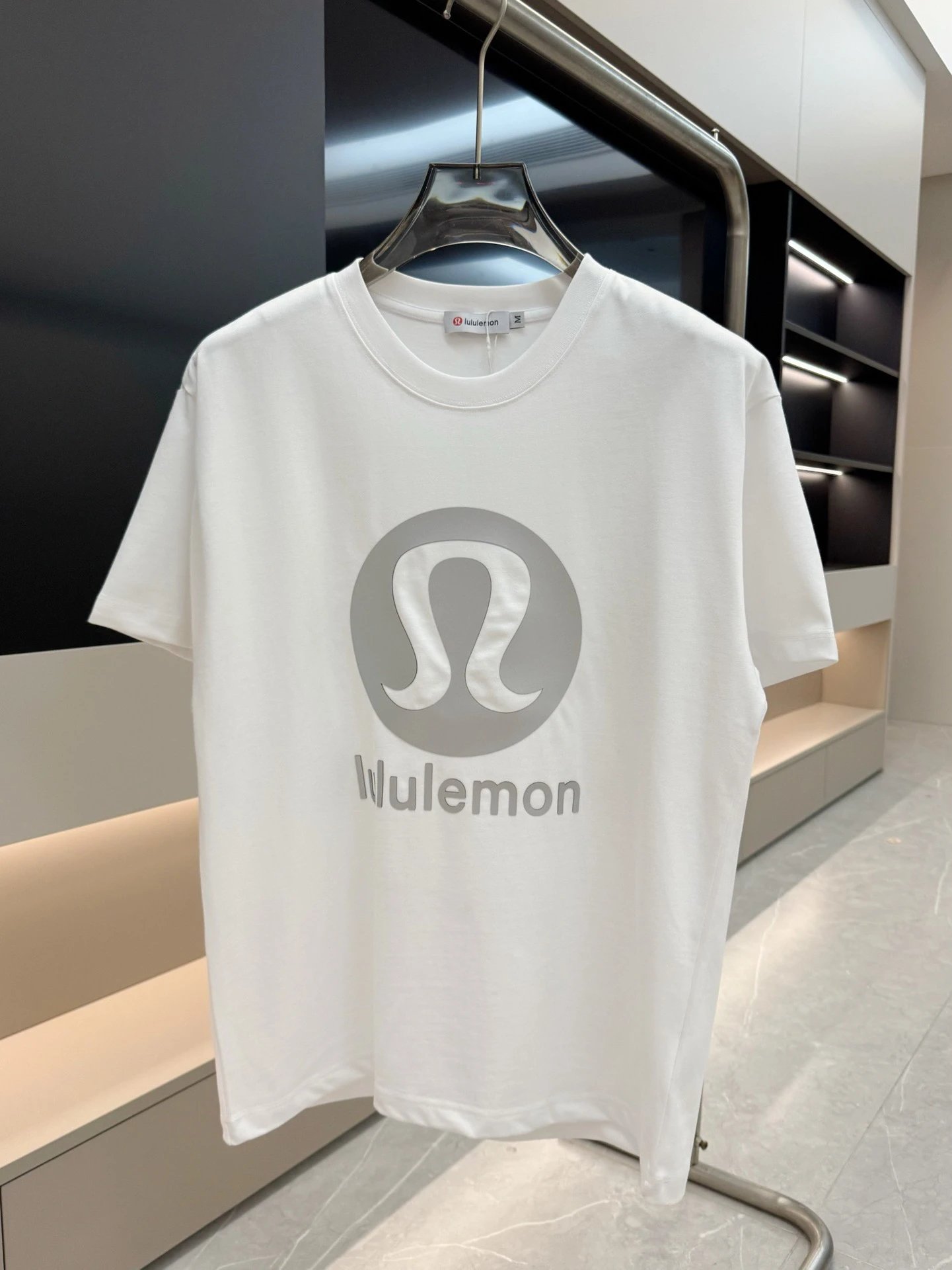 lululemon Classic Printed Sporty White T-Shirt