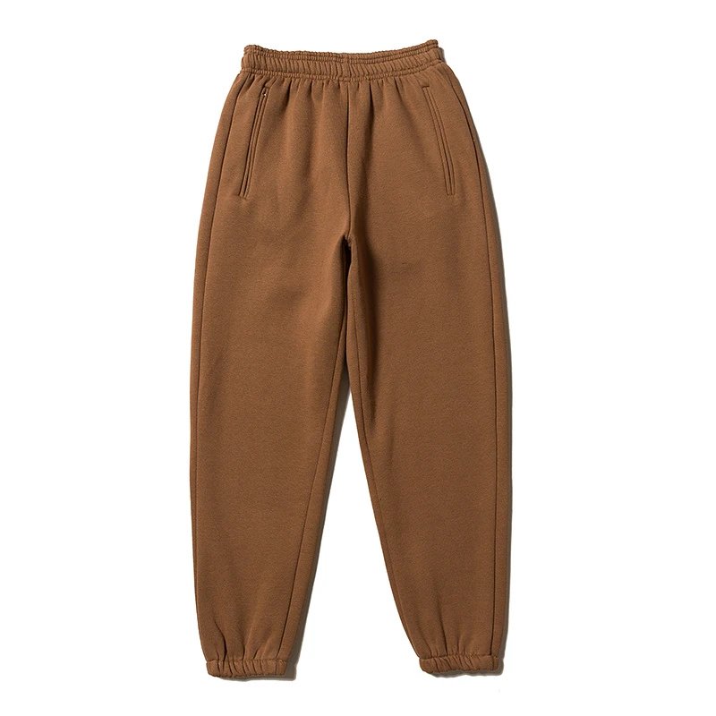 Casual Gray sweatpants Plain Gray Cuffed for Streetwear Looks