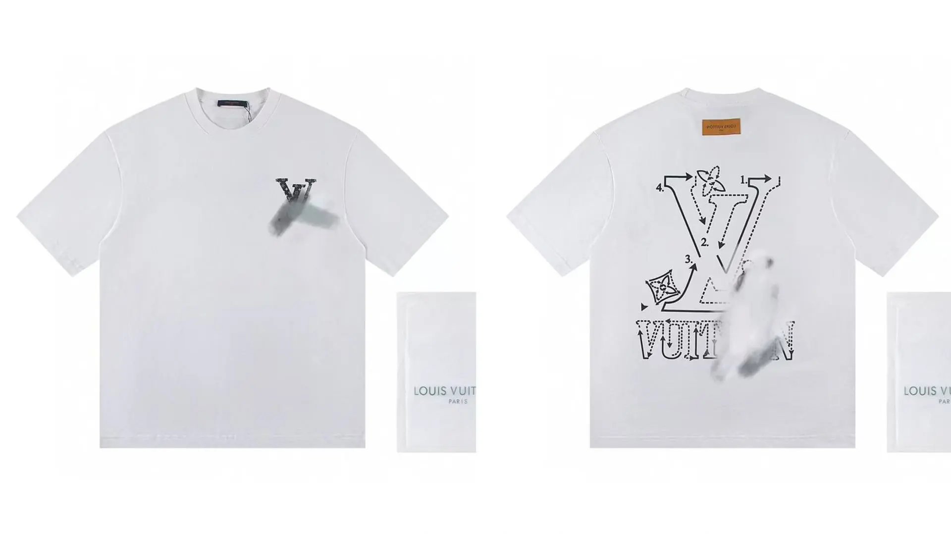 Louis Vuitton LV Printed Trendy Style White T-Shirt