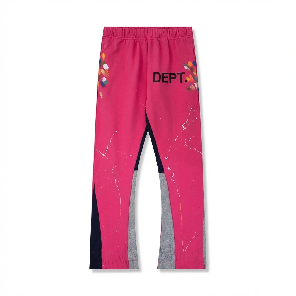 Gallery Dept Graffiti Style Pink Trousers