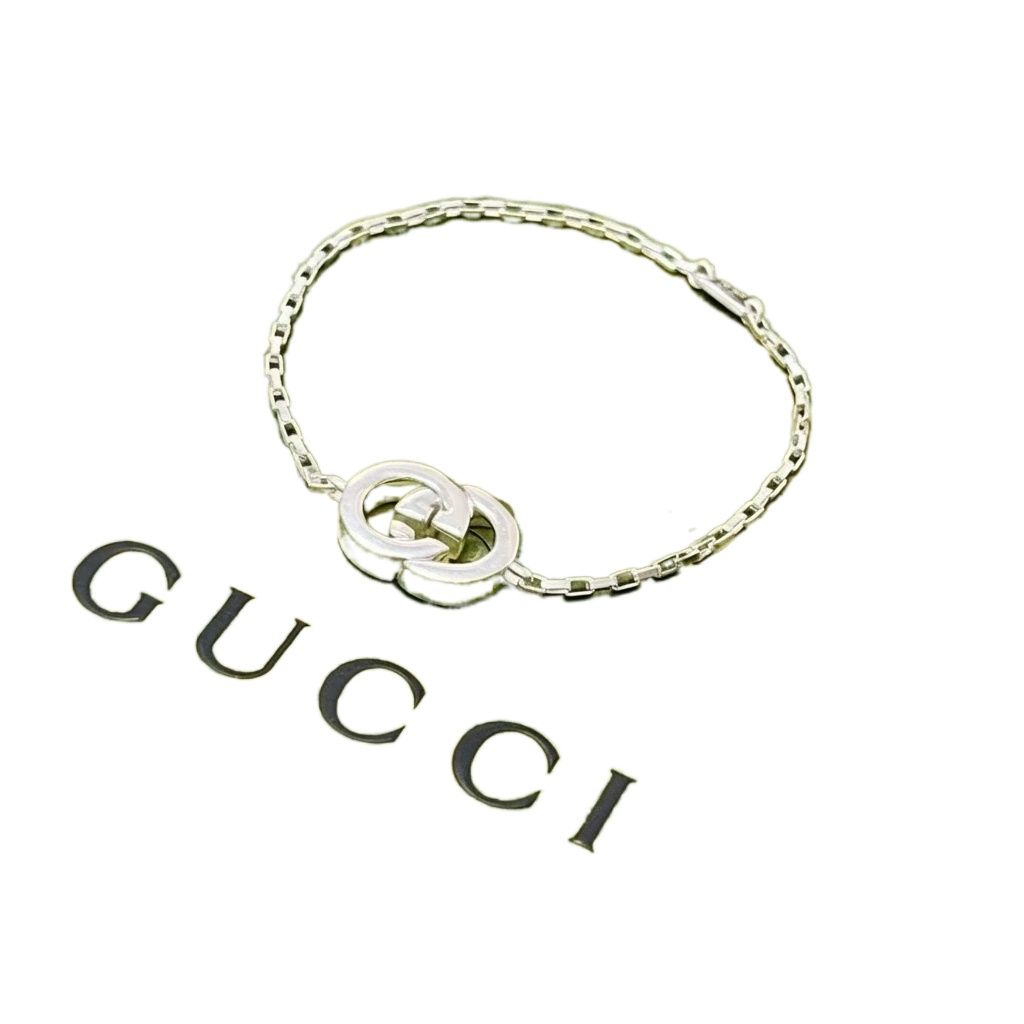 Gucci Double G Sterling Silver Bracelet