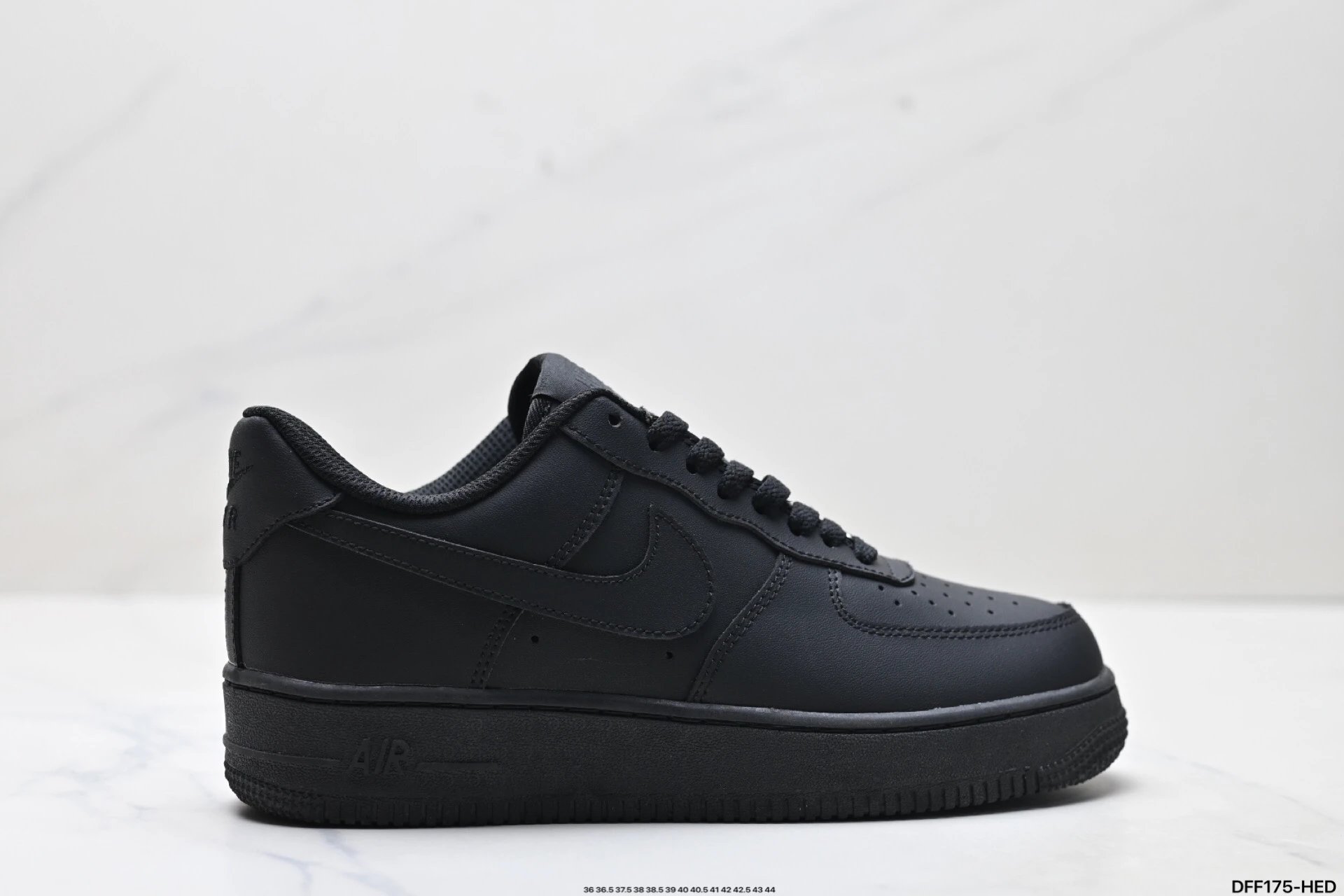 Nike Air Force 1 black trendy sneakers