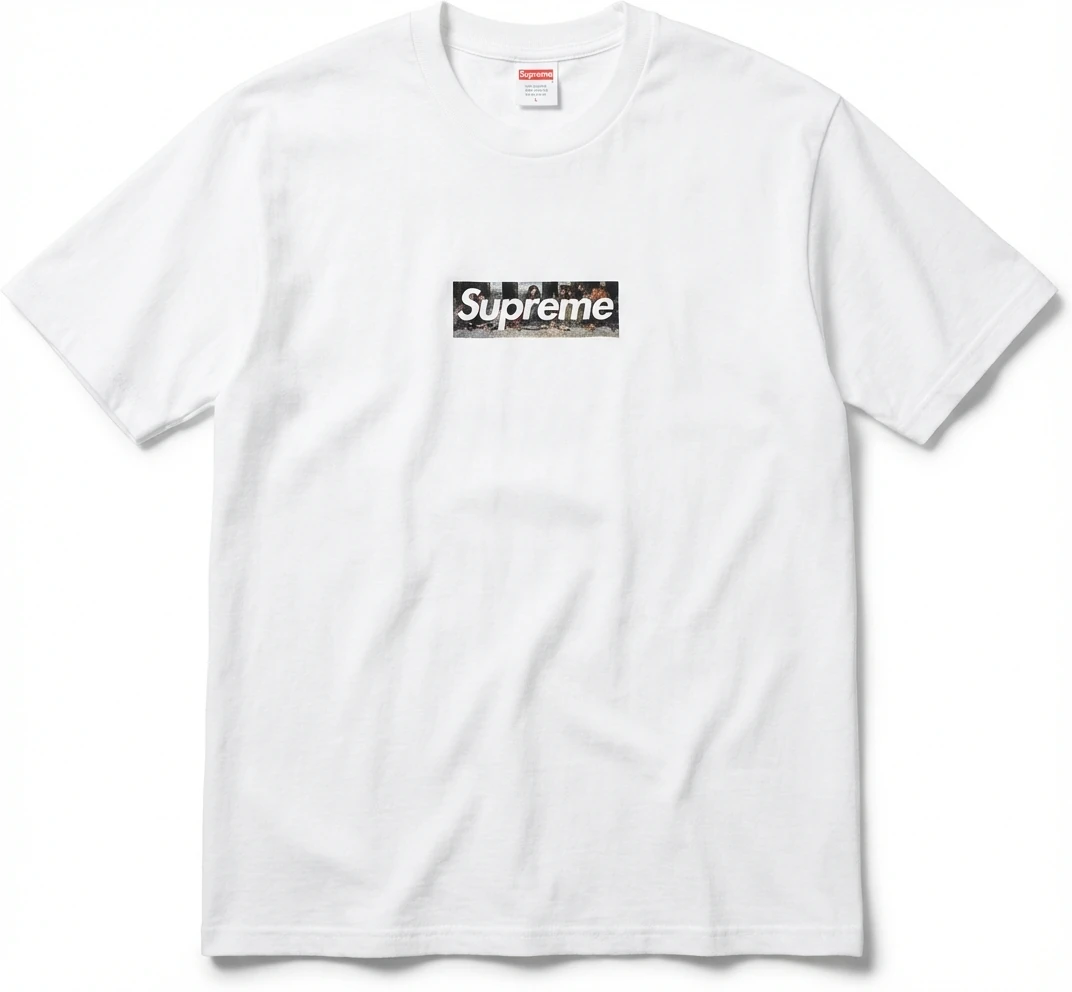 Supreme Retro Style White T-shirt