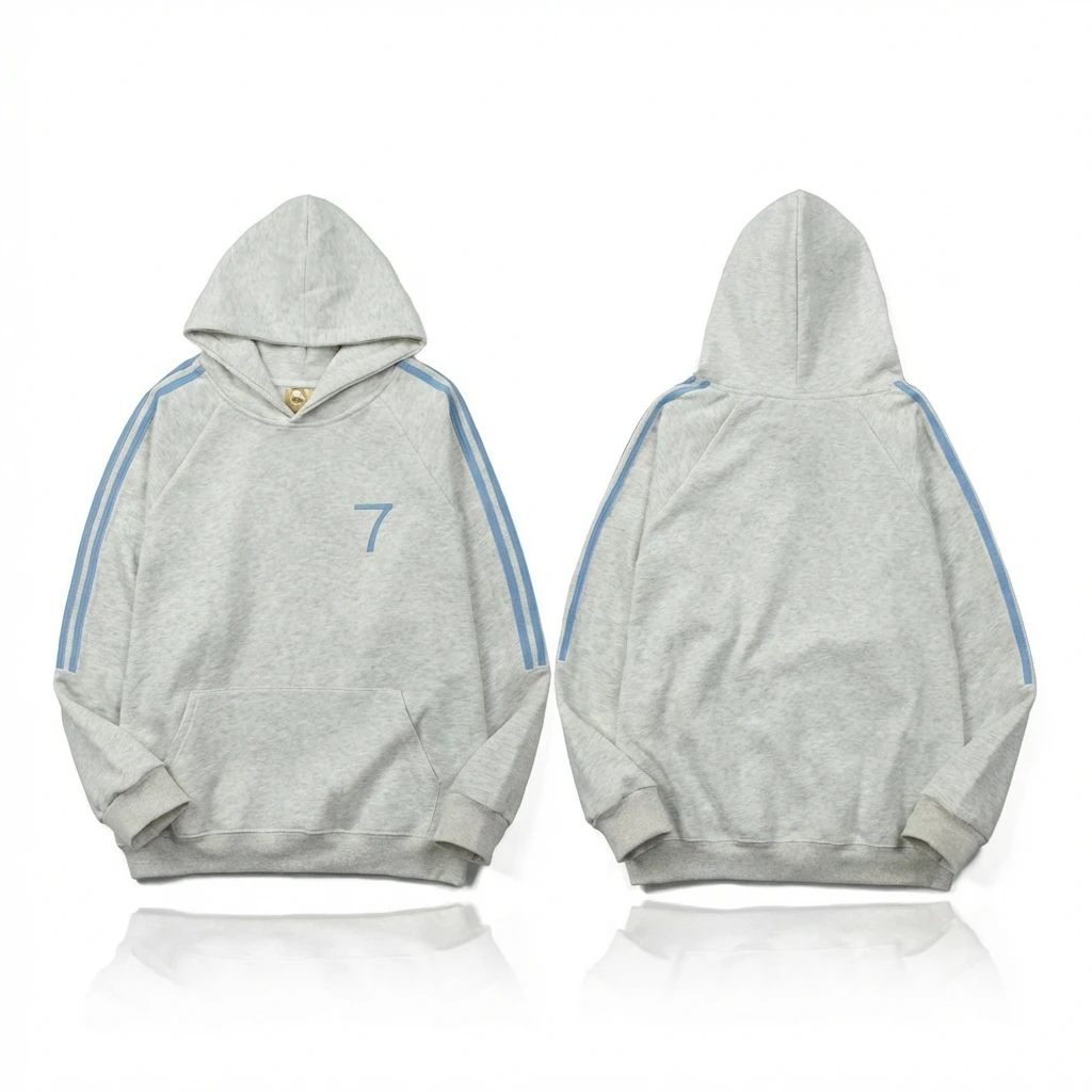 Adidas minimalist style grey hoodie