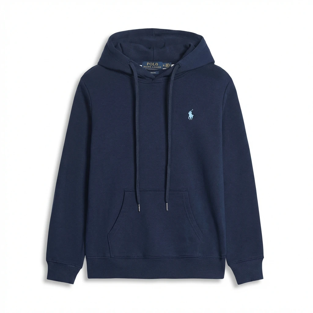 Ralph Lauren navy blue hoodie.
