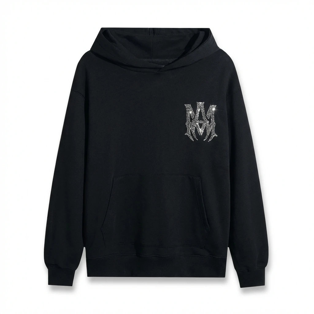 AMIRI's trendy and cool black hoodie