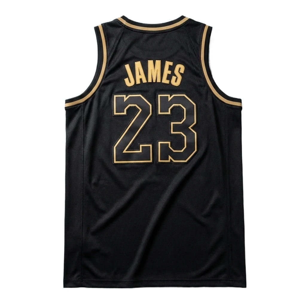 LBJ No.23 black basketball jersey