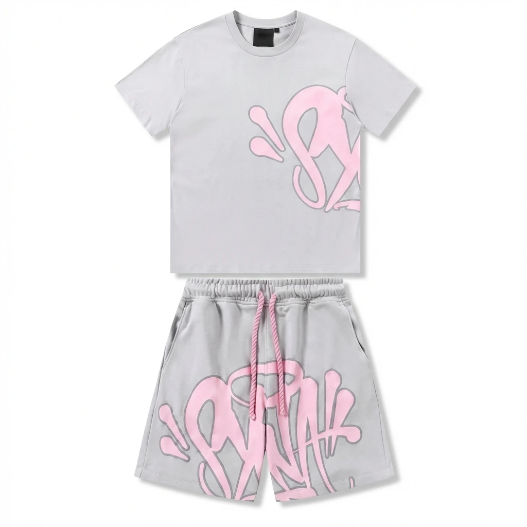 SynaWorld Graffiti Style Gray-Pink Set