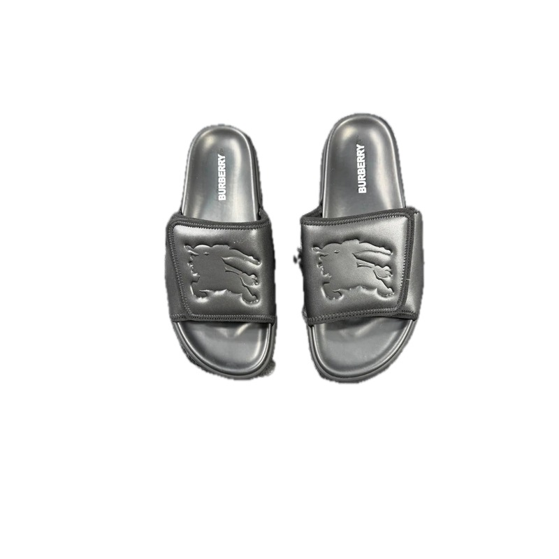 Burberry Warhorse Embossed Minimalist Black Slides