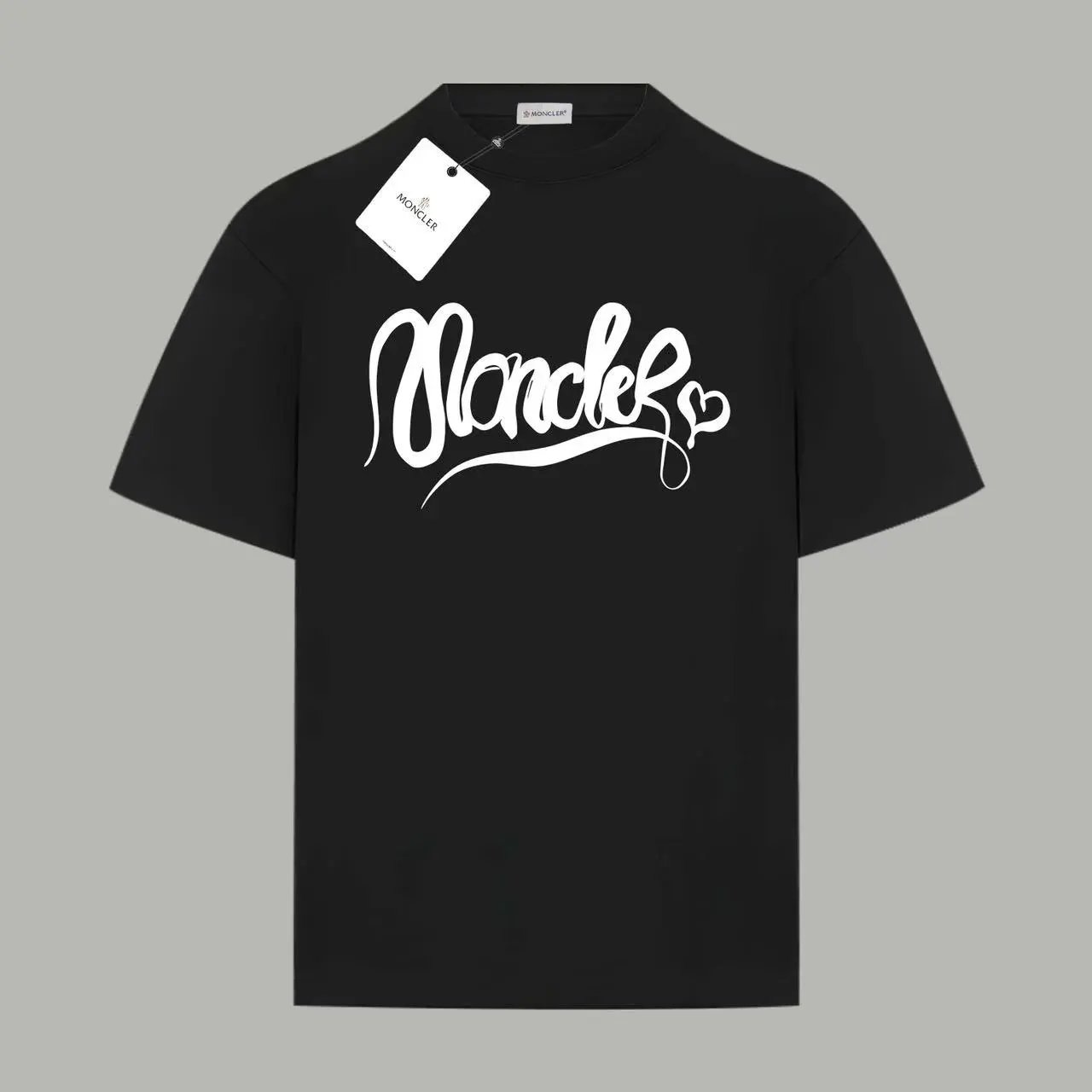 Moncler Love Trendy Black T-shirt
