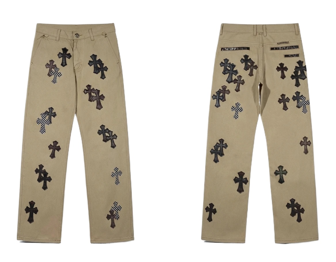 Chrome Hearts Cross Vintage Khaki Pants