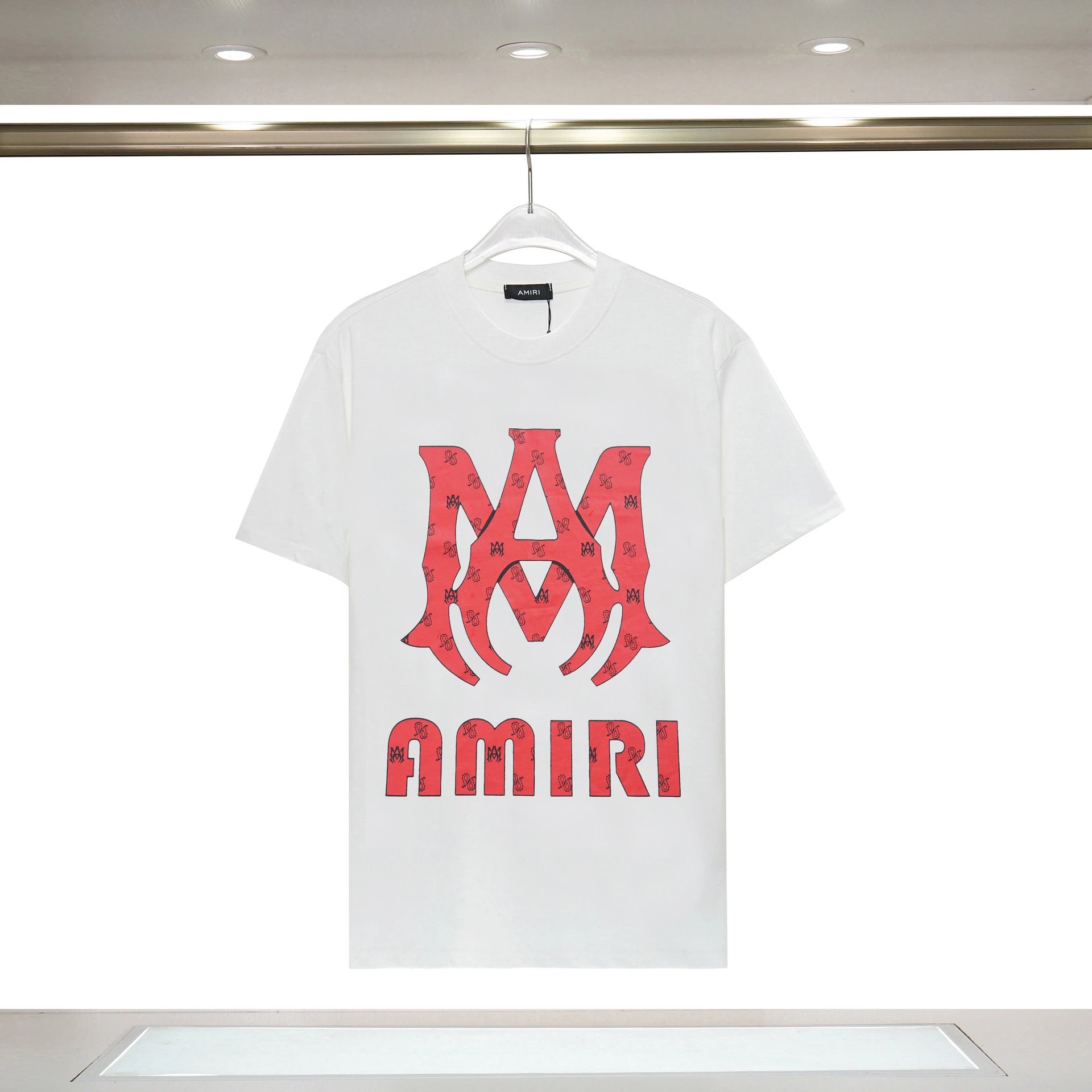 Amiri Weekend Graphic T-shirt White Blue Amiri for Weekend Wear