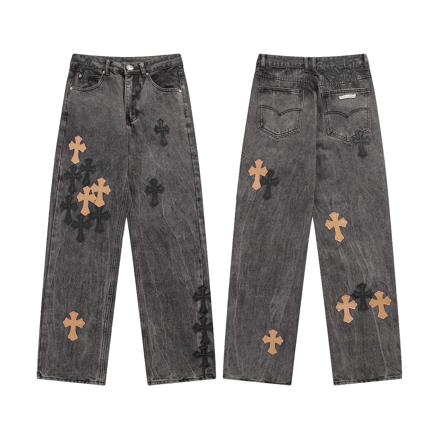 Chrome Hearts Travel Graphic jeans Light Denim Jeans with Soft Visual Tone