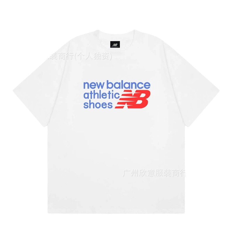 New Balance Printed Sporty White Short-sleeve T-shirt