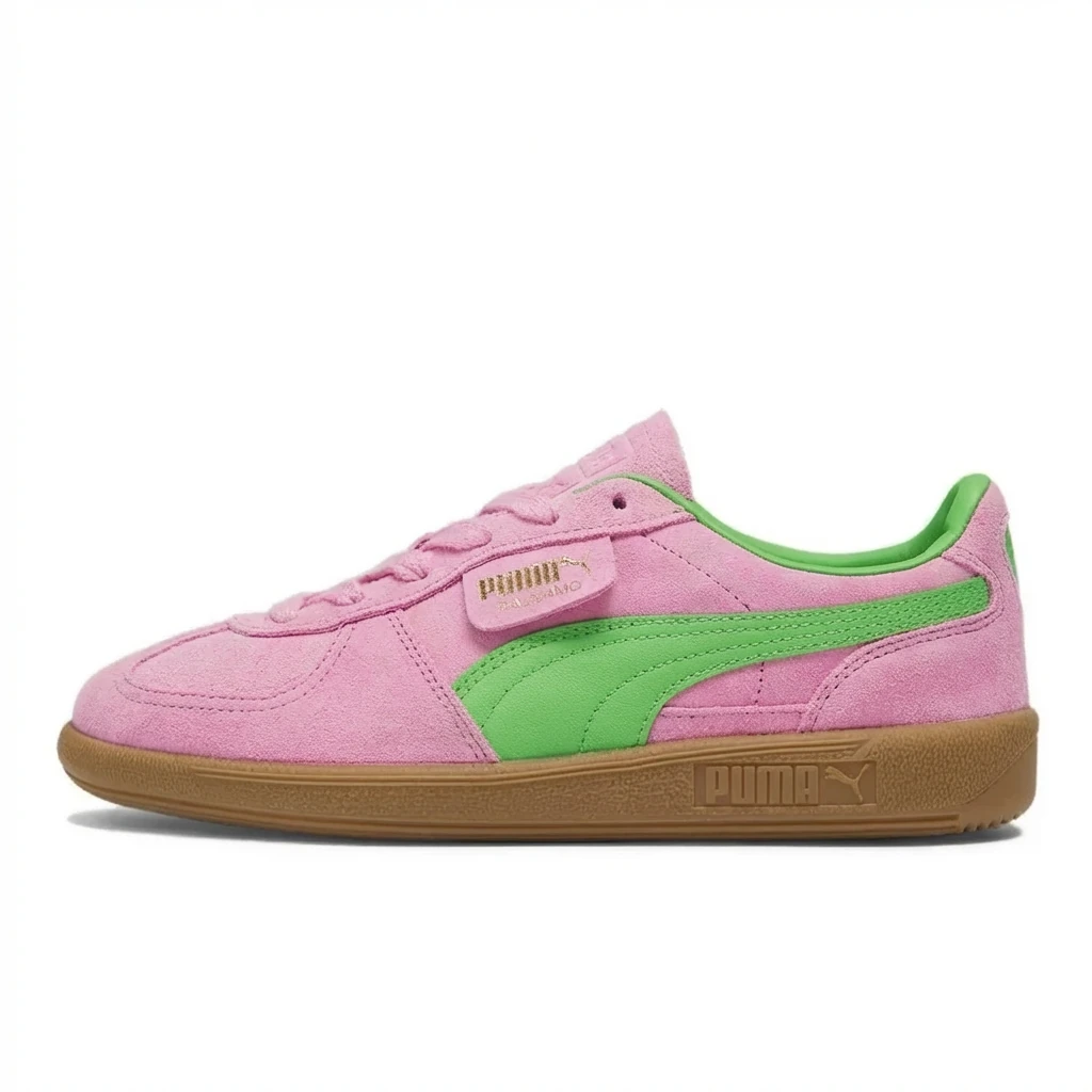 PUMA Classic Powder Green Color - Blocking Sneakers