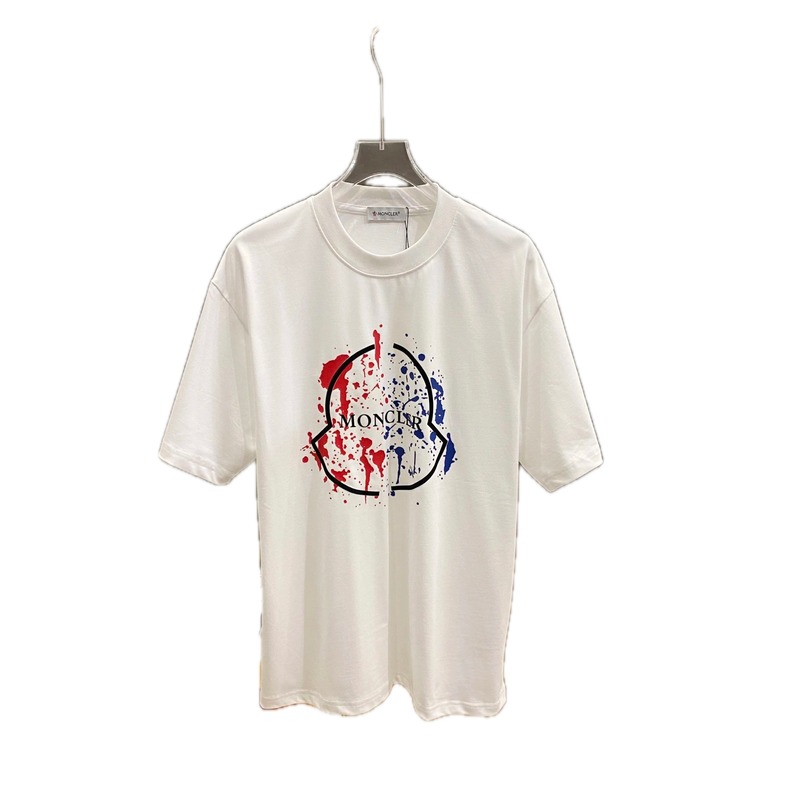 Moncler graffiti-style white T-shirt