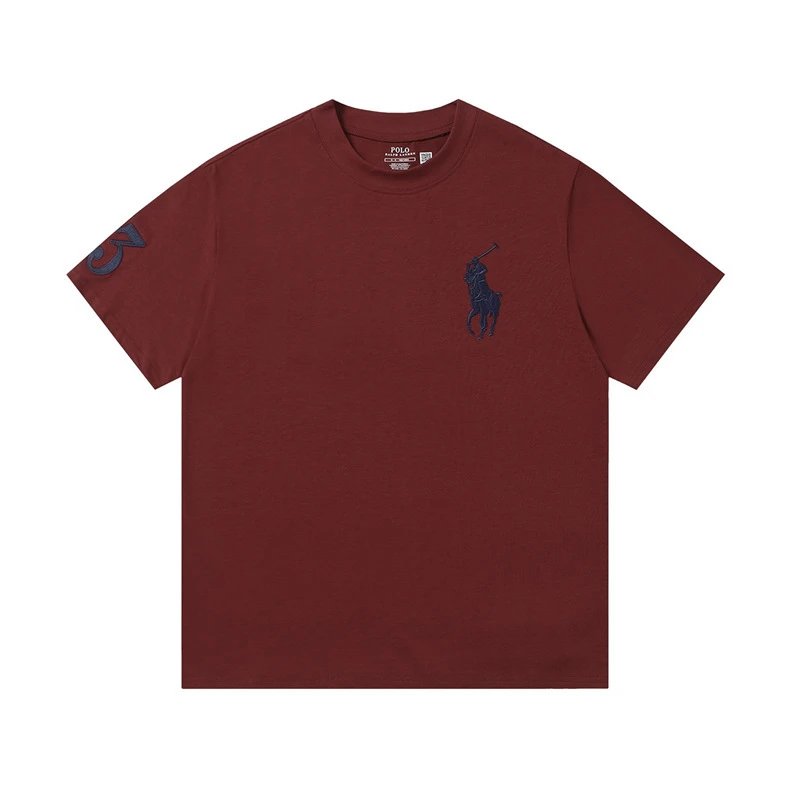 Ralph Lauren Polo retro style burgundy T-shirt