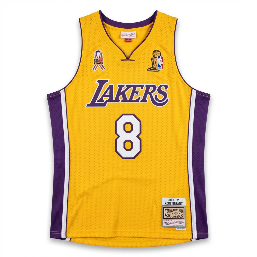Kobe Lakers retro yellow-purple jersey
