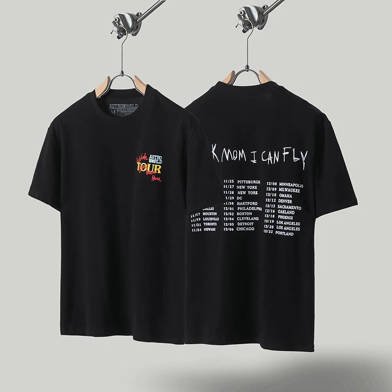 Travis Scott Tour Street Style Black T-Shirt