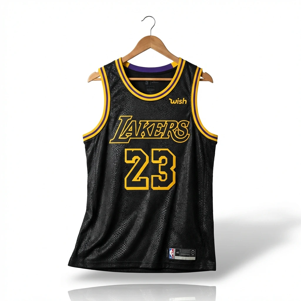 LBJ Lakers retro black jersey