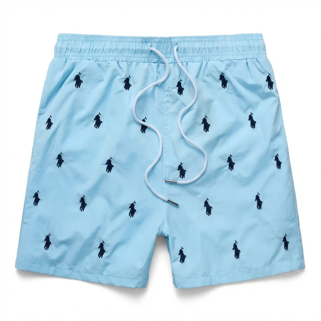 Ralph Lauren Polo style light blue shorts