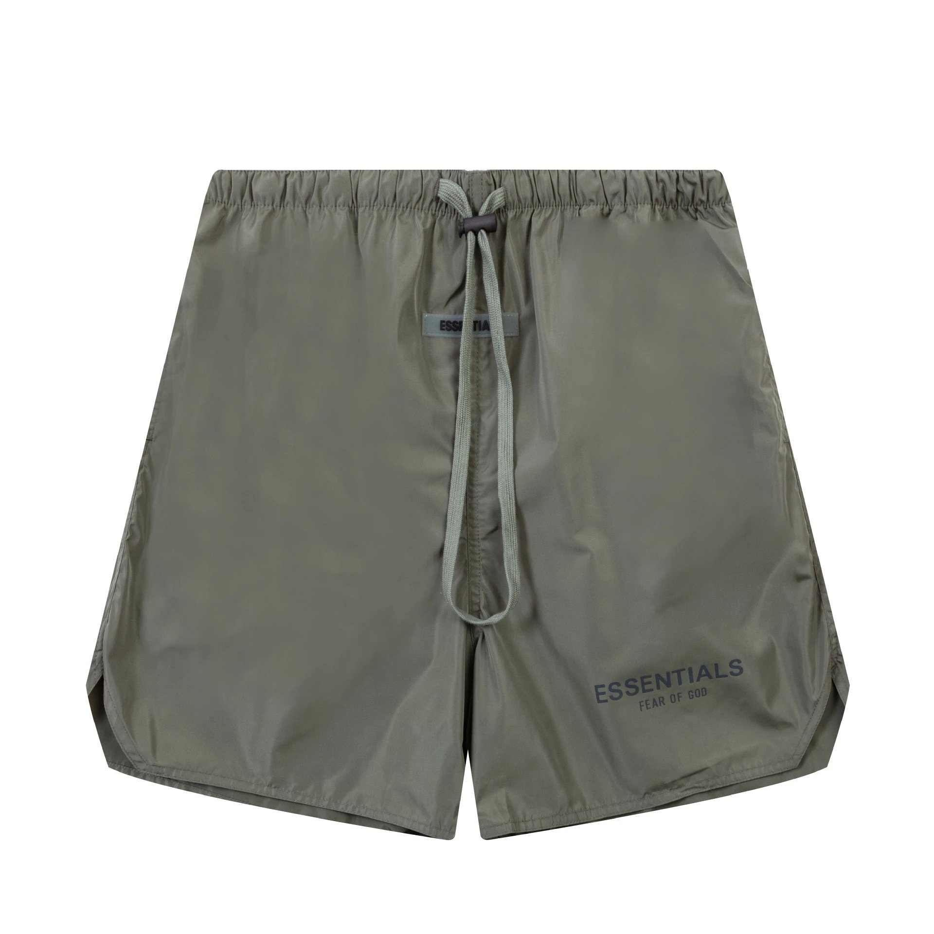 ESSENTIALS casual style military green shorts