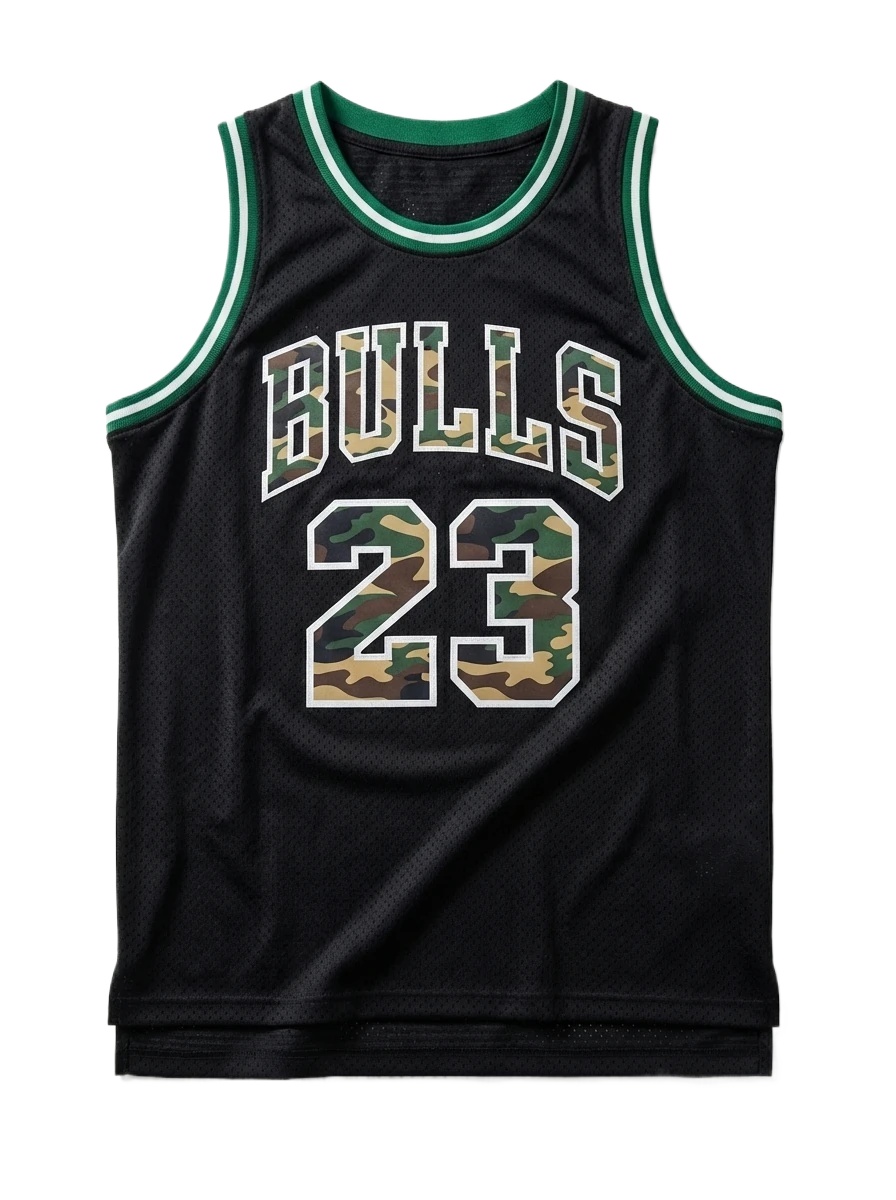 Michael Jordan camouflage-style jersey