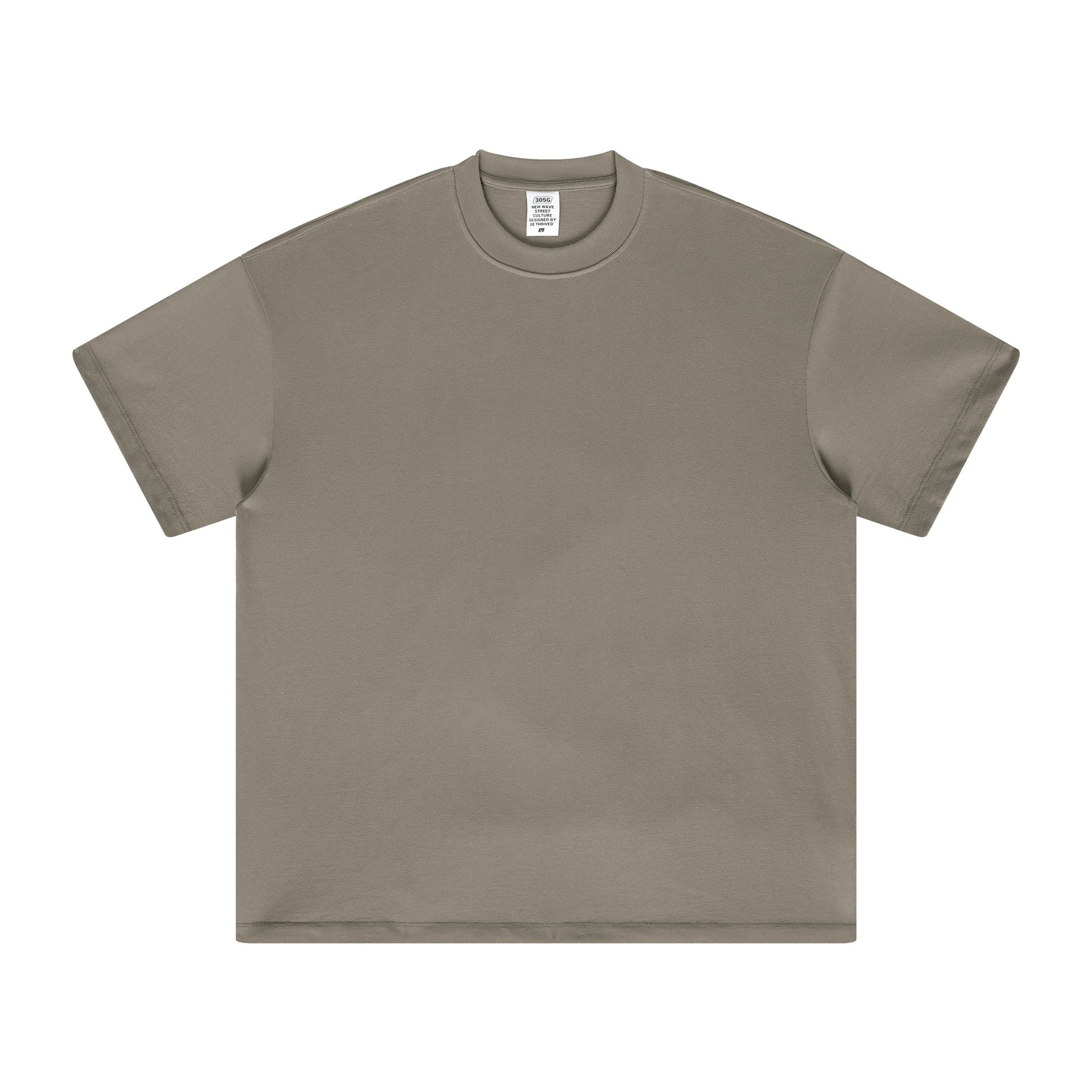 Streetwear Plain white T-shirt Minimal White Short with Logo Accent