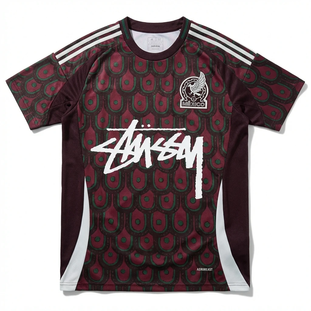 Stussy - printed sporty short - sleeved shirt