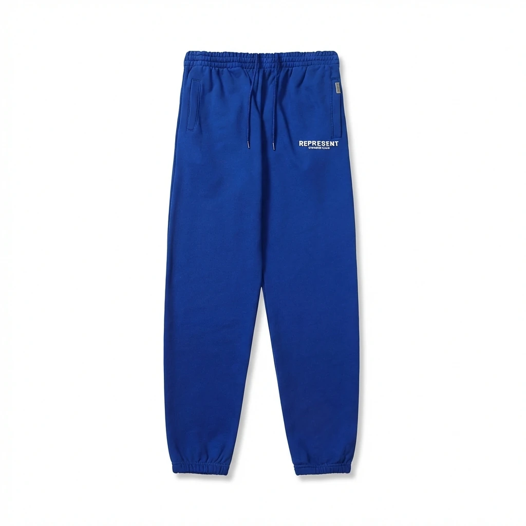 REPRESENT Basic Style Casual Blue Sweatpants