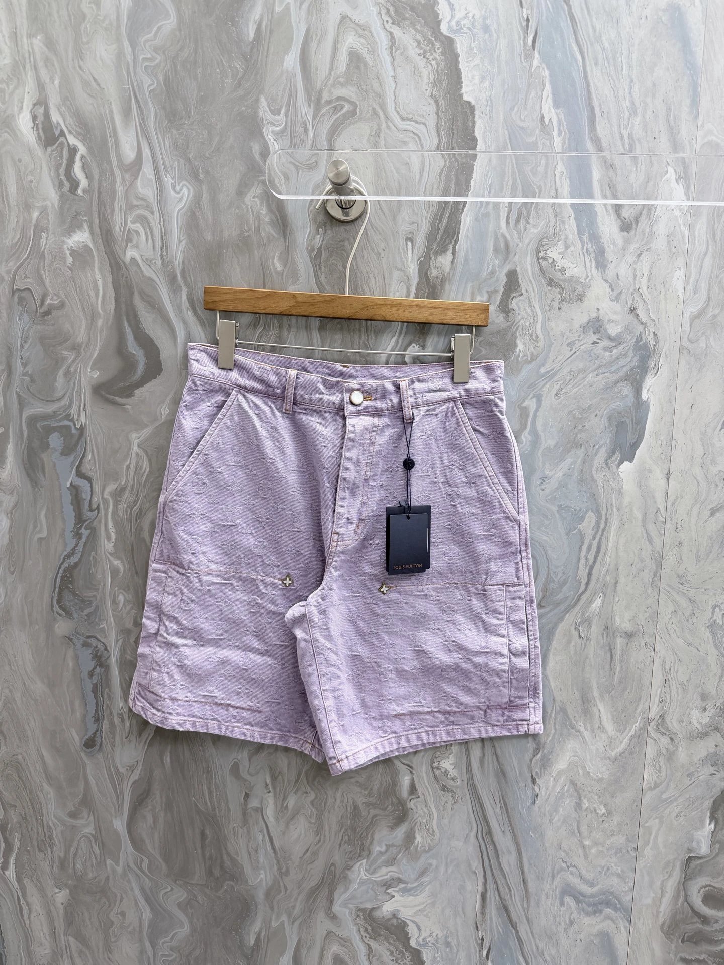 Lavender Casual Denim Shorts by Independent Design - Signature Edit