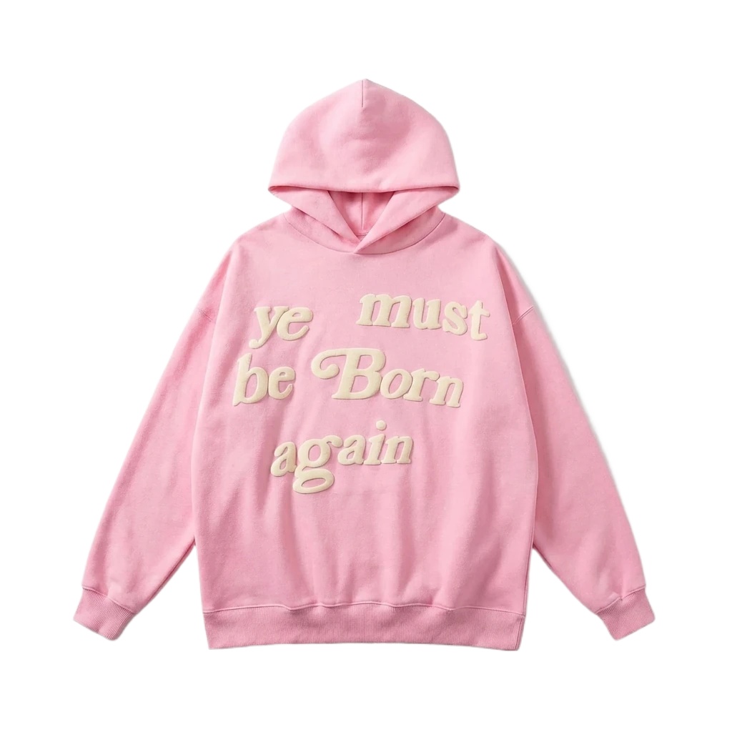 Kanye's Rebirth Series Pink Trendy Hoodie