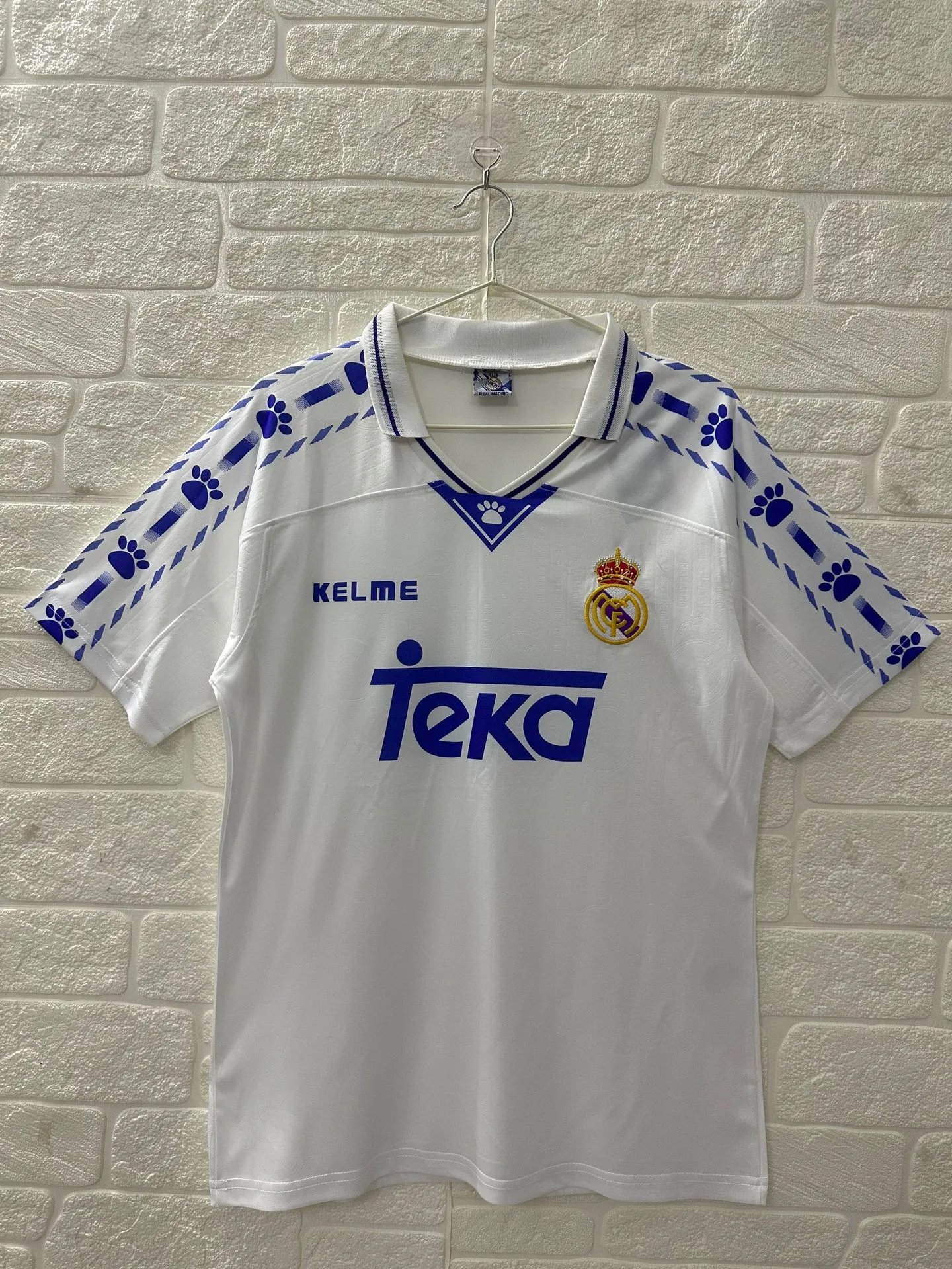 Real Madrid Classic Retro Teka soccer jersey White Retro Football for Daily Styling