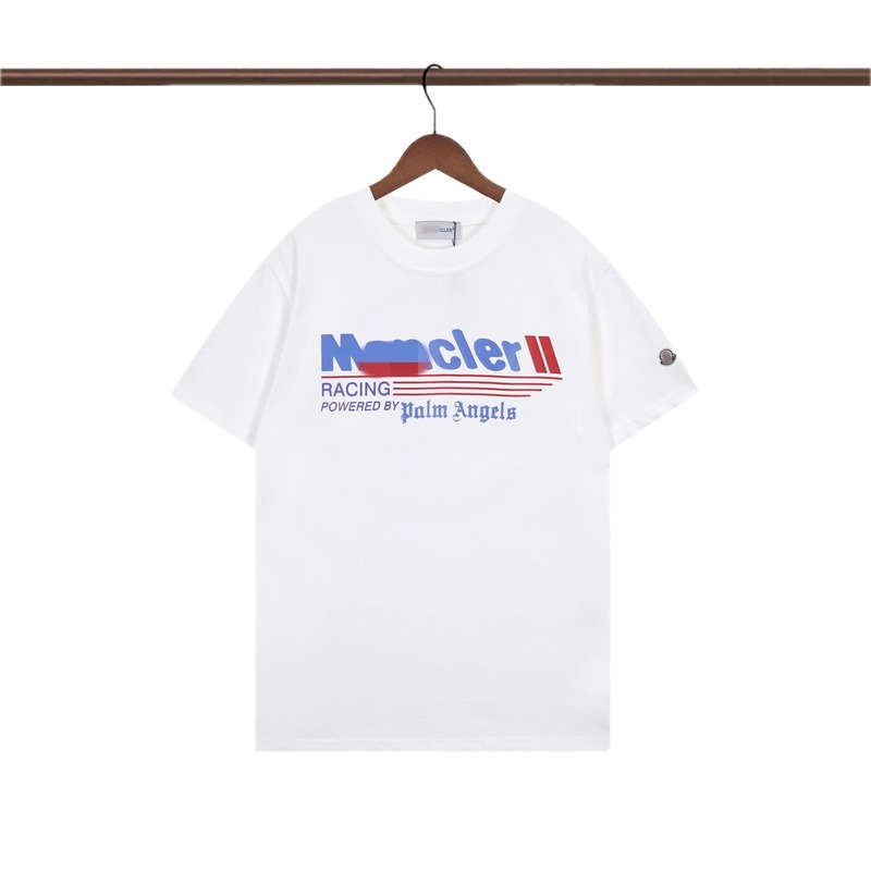 Moncler Racing Co-branded Street Style White T-Shirt