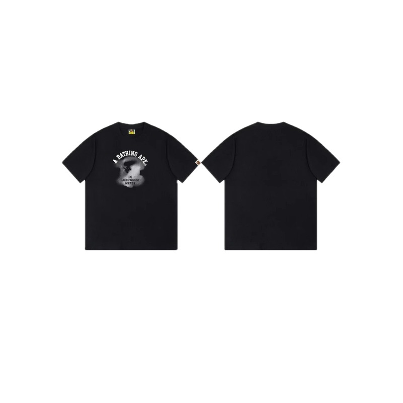 Bape Ape Head Minimalist Style Black T-shirt