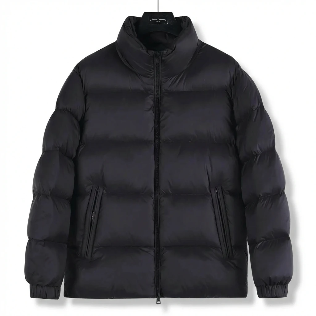 Moncler black casual down jacket