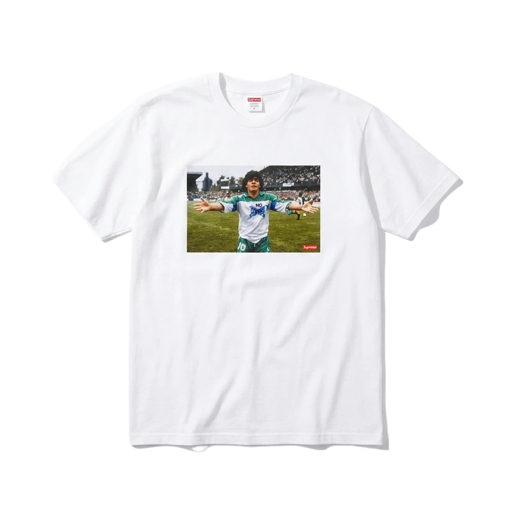 Supreme Maradona Series White T-shirt